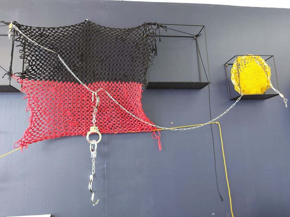 Aboriginal Flag copyright weaving